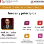 CICLO DE CONFERENCIAS MAGISTRALES: JUECES Y PRINCIPIOS