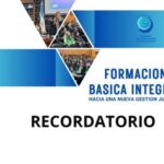 SE RECUERDA A LOS ASISTENTES DE LA CAPACITACIÓN “FORMACIÓN BÁSICA INTEGRAL” REALIZAR LAS ACTIVIDADES PROGRAMADAS EN EL AULA VIRTUAL